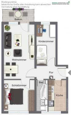 Foto - 3 Zimmer Etagenwohnung in Sondershausen