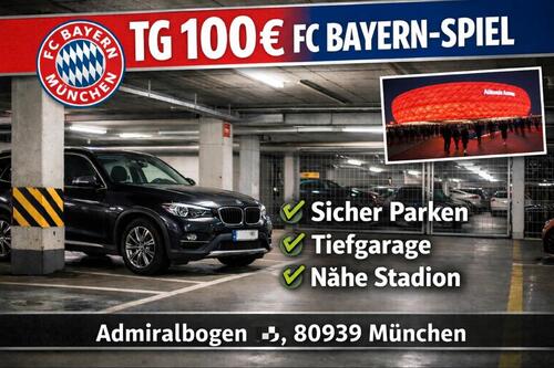 Foto - FC Bayern - Tiefgaragen-Stellplatz