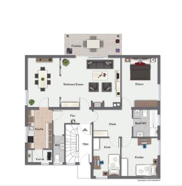 Foto - 4 Zimmer Erdgeschoßwohnung in Schweich
