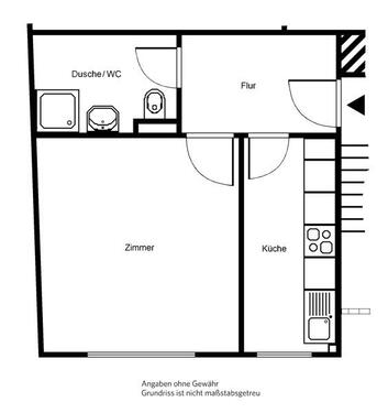 Foto - 1 Zimmer Erdgeschoßwohnung zur Miete in Frankfurt am Main