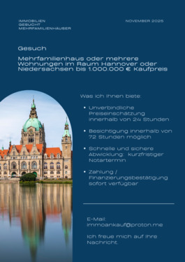 Foto - Kaufe MFH Paket bis 1 Mio € – schnelle Abwicklung