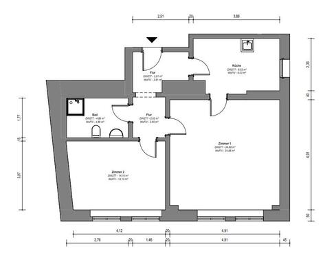 Foto - 2 Zimmer im Erdgeschoss verfügbar ab Juni Sangerhausen