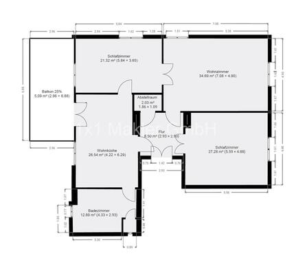 Foto - 3 Zimmer Etagenwohnung zur Miete in Schwerin