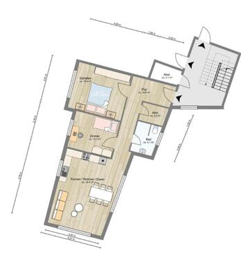 Foto - 3.5 Zimmer Etagenwohnung zur Miete in Eberstadt