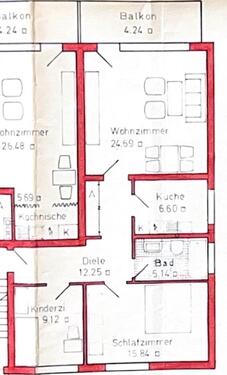 Foto - 3 Zimmer Etagenwohnung in Hattingen