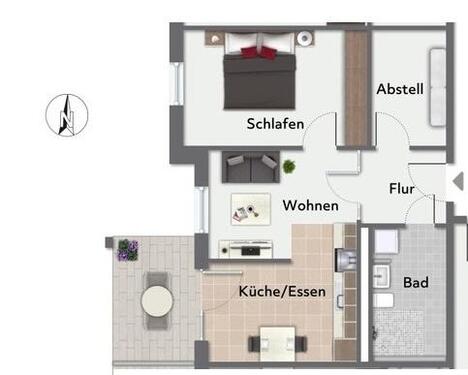 Foto - 2 Zimmer Etagenwohnung zur Miete in Bielefeld