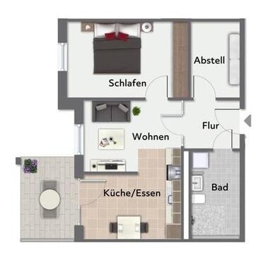 Foto - 2 Zimmer Etagenwohnung zur Miete in Bielefeld