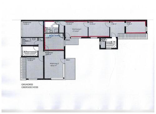 Foto - 3 Zimmer Etagenwohnung zur Miete in Uelzen
