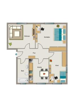 Foto - 3.5 Zimmer Erdgeschoßwohnung zur Miete in Hamm