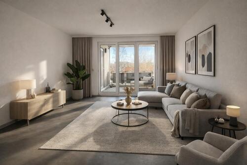 Foto - Helle 2-Raum-Wohnung mit Balkon und Blick ins Grüne in gepflegter Wohnlage von Flöha