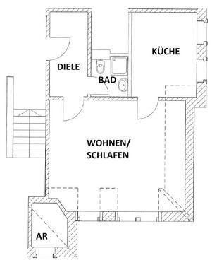 Foto - 1 Zimmer Dachgeschoßwohnung zur Miete in Dresden