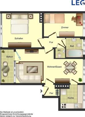 Foto - 3 Zimmer Etagenwohnung zur Miete in Bocholt