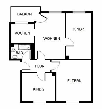 Foto - Etagenwohnung zur Miete in Gelsenkirchen