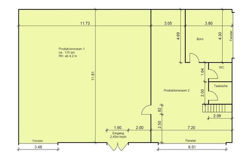 Foto - Gewerbehalle Werkstatt Produktionsfläche Atelier Lager Fotostudio