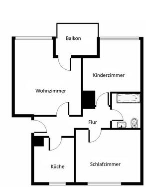 Foto - Etagenwohnung in Duisburg zur Miete