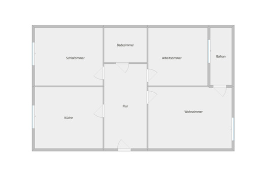Foto - 3 Zimmer Wohnung mit Balkon - 400,00 EUR Kaltmiete,