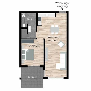 Foto - 2 Zimmer Etagenwohnung zur Miete in Bad Hersfeld