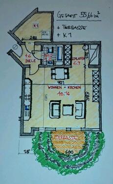 Foto - Vorankündigung für eine 56 m² große Wohnung in Mülheim-Saarn
