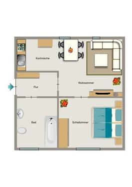 Foto - 2.5 Zimmer Erdgeschoßwohnung zur Miete in Bergkamen