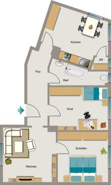 Foto - 3.5 Zimmer Etagenwohnung zur Miete in Werne