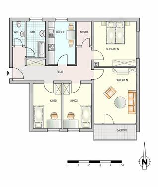 Foto - 4 Zimmer Etagenwohnung zur Miete in Ulm