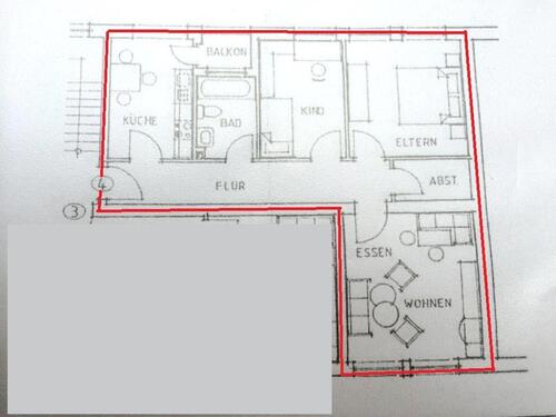 Foto - Wunderschöne und großräumige möblierte 3 ZKB Wohnung im Zentrum