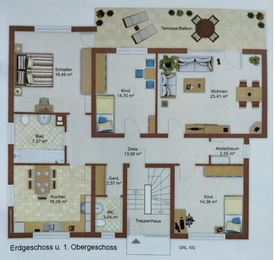 Foto - 4 - Zi. Wohnung mit kleinem Gartenstück in ruhiger Lage