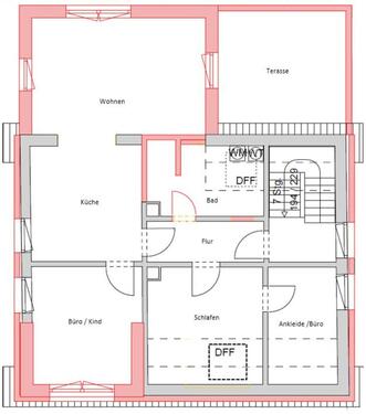 Foto - 3,5-Zimmer-Wohnung Fremdingen –Erstbezug– Dachterrasse