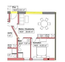 Zweizimmerwohnung in Murg Niederhof