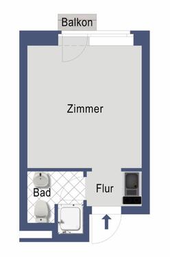 Foto - 1 Zimmer Etagenwohnung zur Miete in Hamburg
