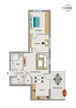 Foto - 3 Zimmer Etagenwohnung zur Miete in Rheinbach