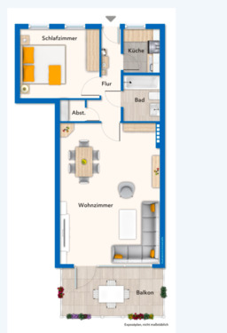Foto - Wohnung in Buxtehude zu vermieten - voll möbliert - 2 Zimmer