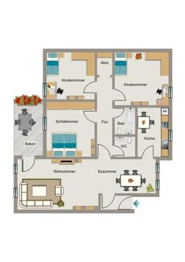 Foto - 4.5 Zimmer Dachgeschoßwohnung zur Miete in Recklinghausen