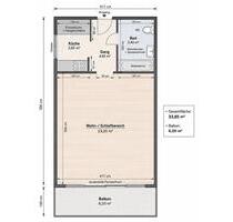 Zentrumsnahe 1 Zimmer - Wohnung im 2. Stock mit Balkon - Bad Reichenhall
