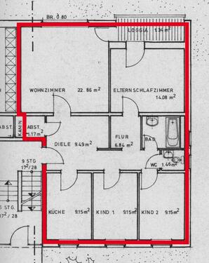 Foto - Aachen, helle, sanierte Wohnung 4ZKDB Balkon 88,7 m²
