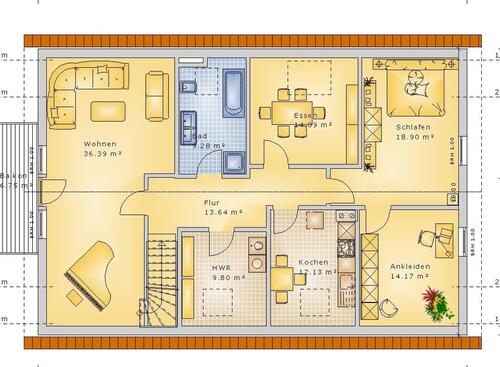Foto - Helle Wohnung 3,5 ZKB, ca. 105m² Balkon Stellplatz in Büschergund
