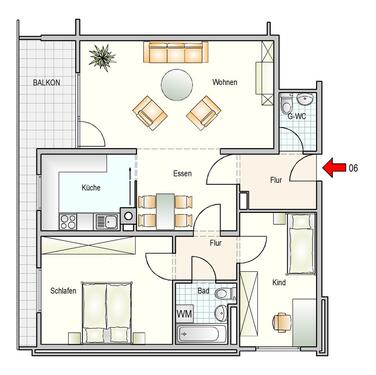 Foto - 3 Zimmer Etagenwohnung in Mainz