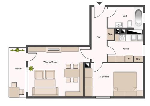 Foto - Schöne 2 Zimmer Wohnung in Mainz-Weisenau