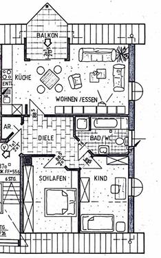 Foto - 3 Zimmer- Wohnung in Bad Holzhausen