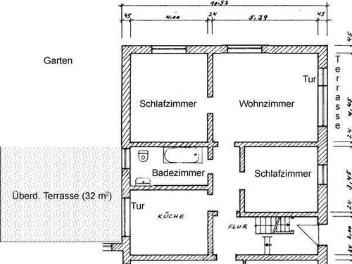 Foto - Gut geschnittene Erdgeschosswohnung mit Garten