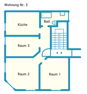 Foto - 3 Zimmer Wohnung in Ludwigshafen Friesenheim