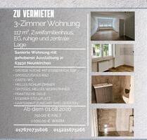 Hochwertig kernsanierte 3-Zimmer Wohnung zu vermieten - Neunkirchen