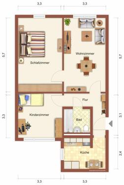 Foto - 3 Zimmer Etagenwohnung in Suhl