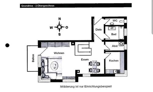 Foto - Schicke Maisonette Wohnung 3,5 Zim., 96 m2, inkl. T. Garage