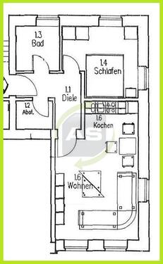 Foto - 2 Zimmer Erdgeschoßwohnung zur Miete in Chemnitz