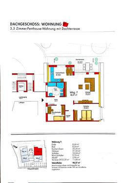 Foto - Moderne 3,5-Zimmer-Penthouse-Wohnung mit großer Dachterrasse