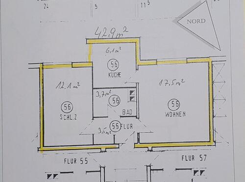 Foto - ANFRAGESTOPP!!!! 2 Zimmer Wohnung, 43 m², 23554 Lübeck!