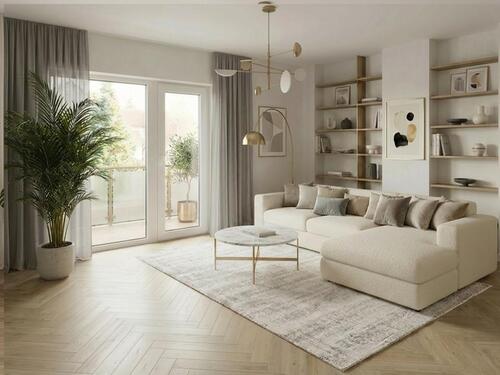 Foto - Helle 3-Zimmer-Wohnung mit Balkon, Gartenbenutzung & Garagen-Opti