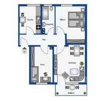 Schöne 3-Zimmer Wohnung in Erdgeschoß mit Balkon in Mettmann