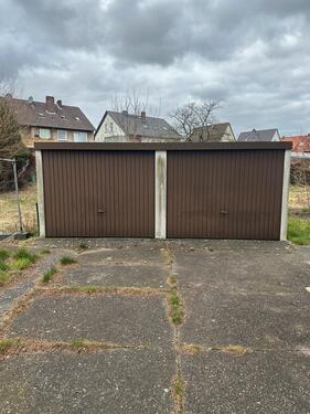 Foto - Doppelgarage Garage Blech Halle Stellplatz Fahrzeug